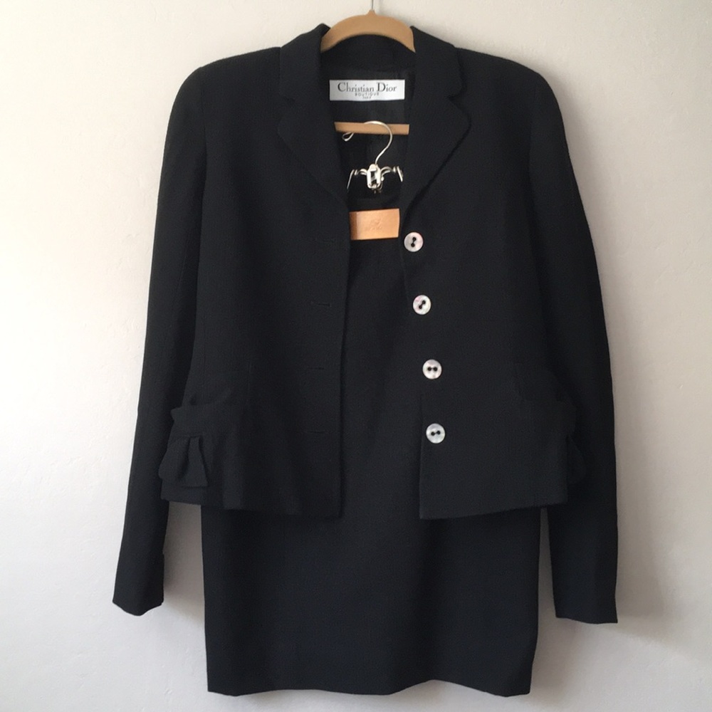 Christian Dior Boutique Paris blazer & skirt suit